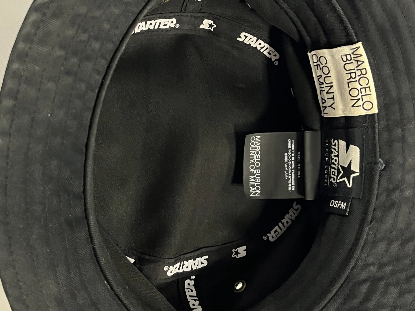 Marcelo Burlon Logo Bucket Hat