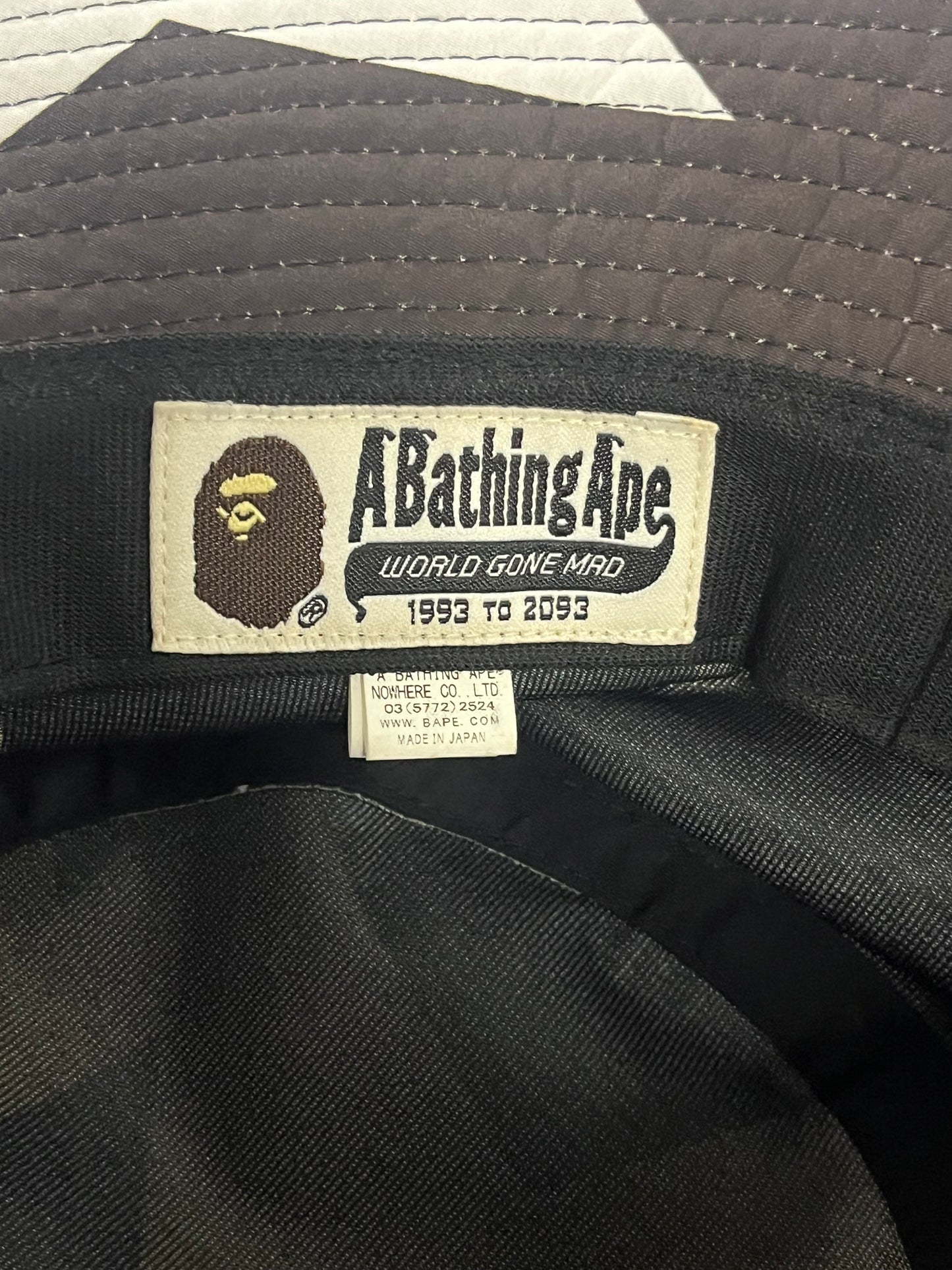 A Bathing Ape BAPESTA Pattern Bucket Hat