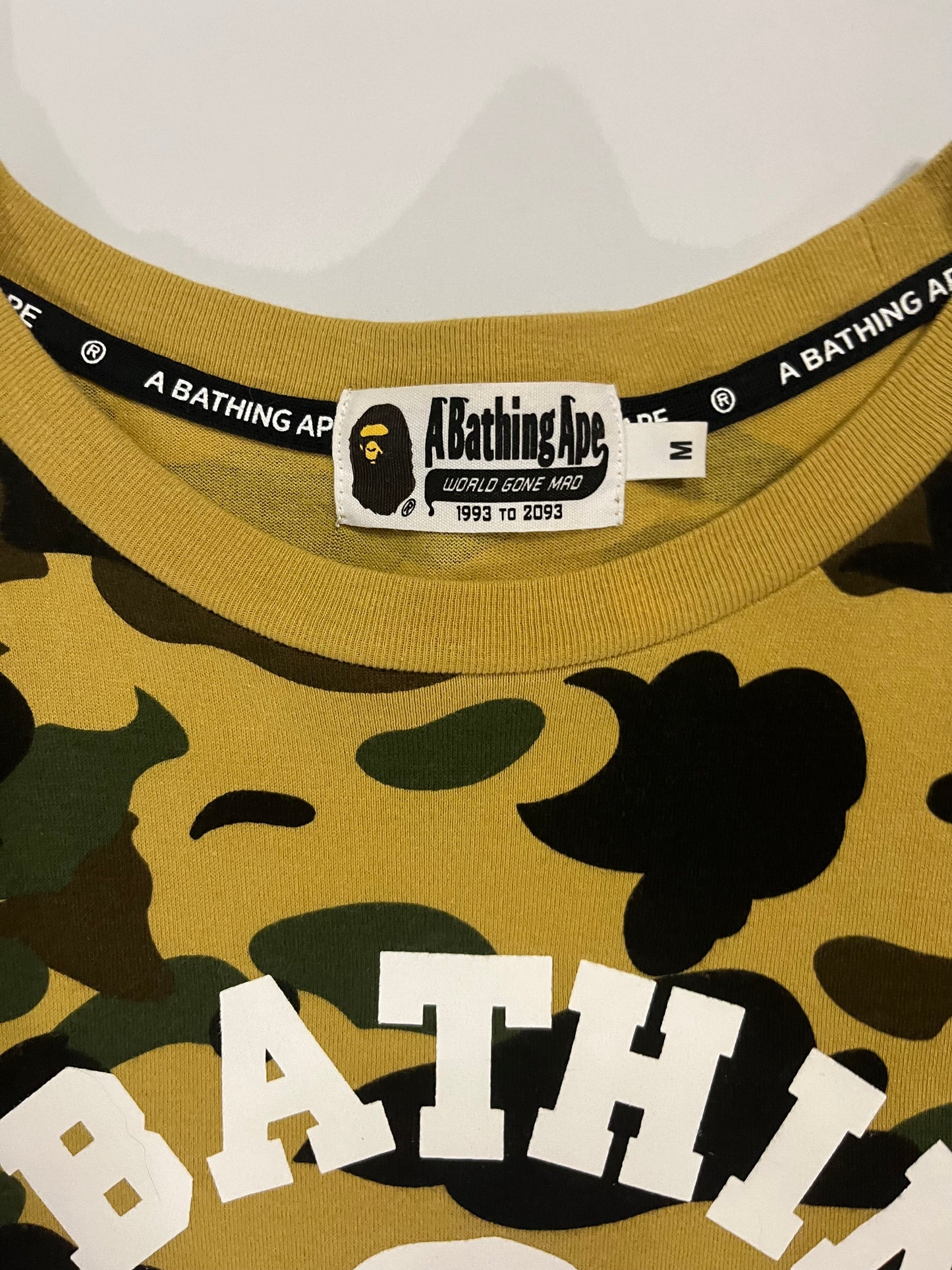 A Bathing Ape Camo College Tshirt
