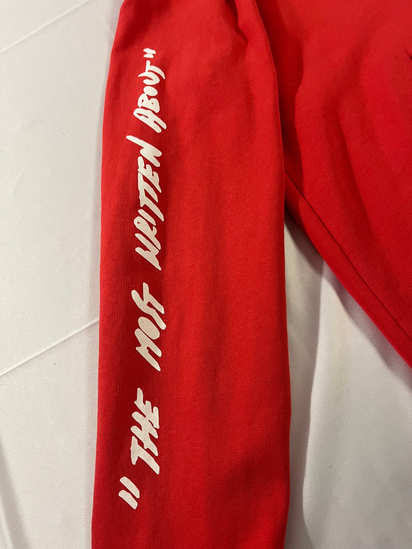 Off White Mona Lisa Hoodie Red
