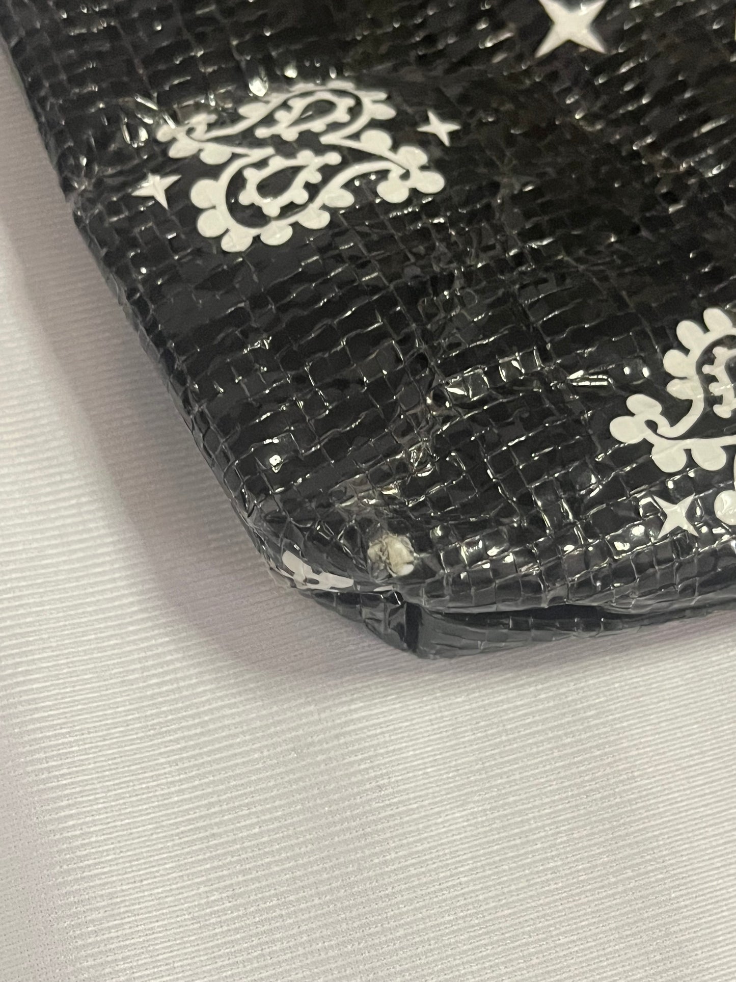 Supreme Bandana Tarp Side Bag Black