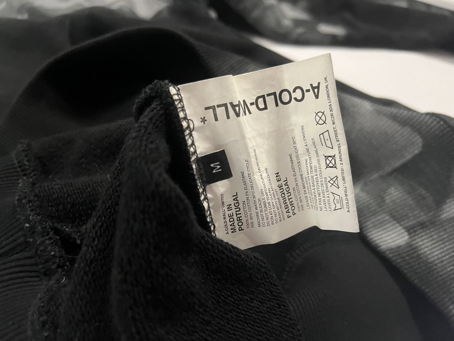 A-Cold-Wall Brush Stroke Hoodie Black