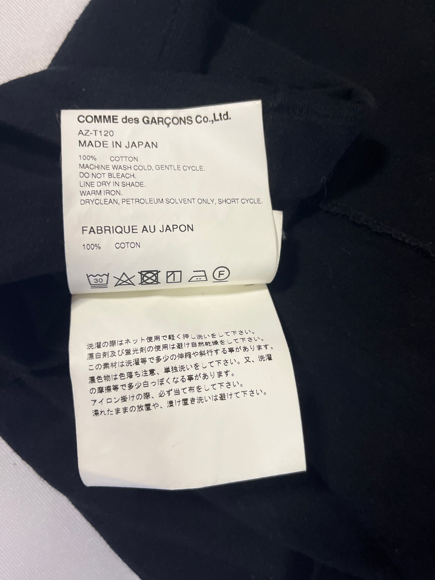 Comme Des Garçons PLAY L/S Black Heart Tshirt