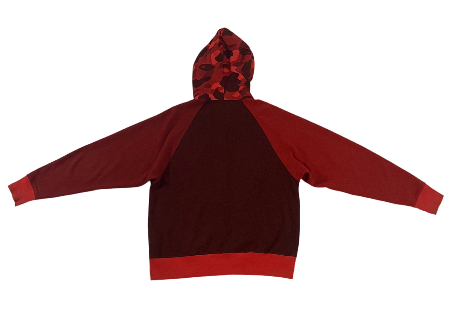 A Bathing Ape Full zip hoodie Red Camo