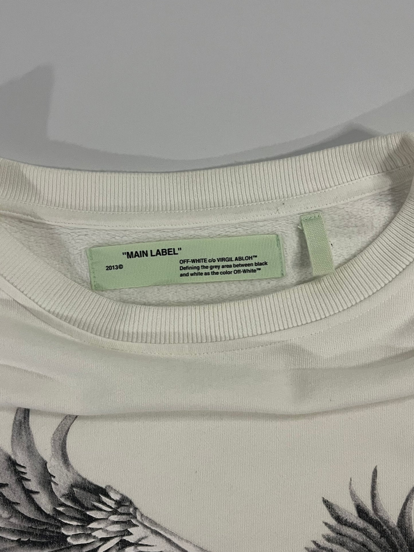 Off White Eagle Print Sweater