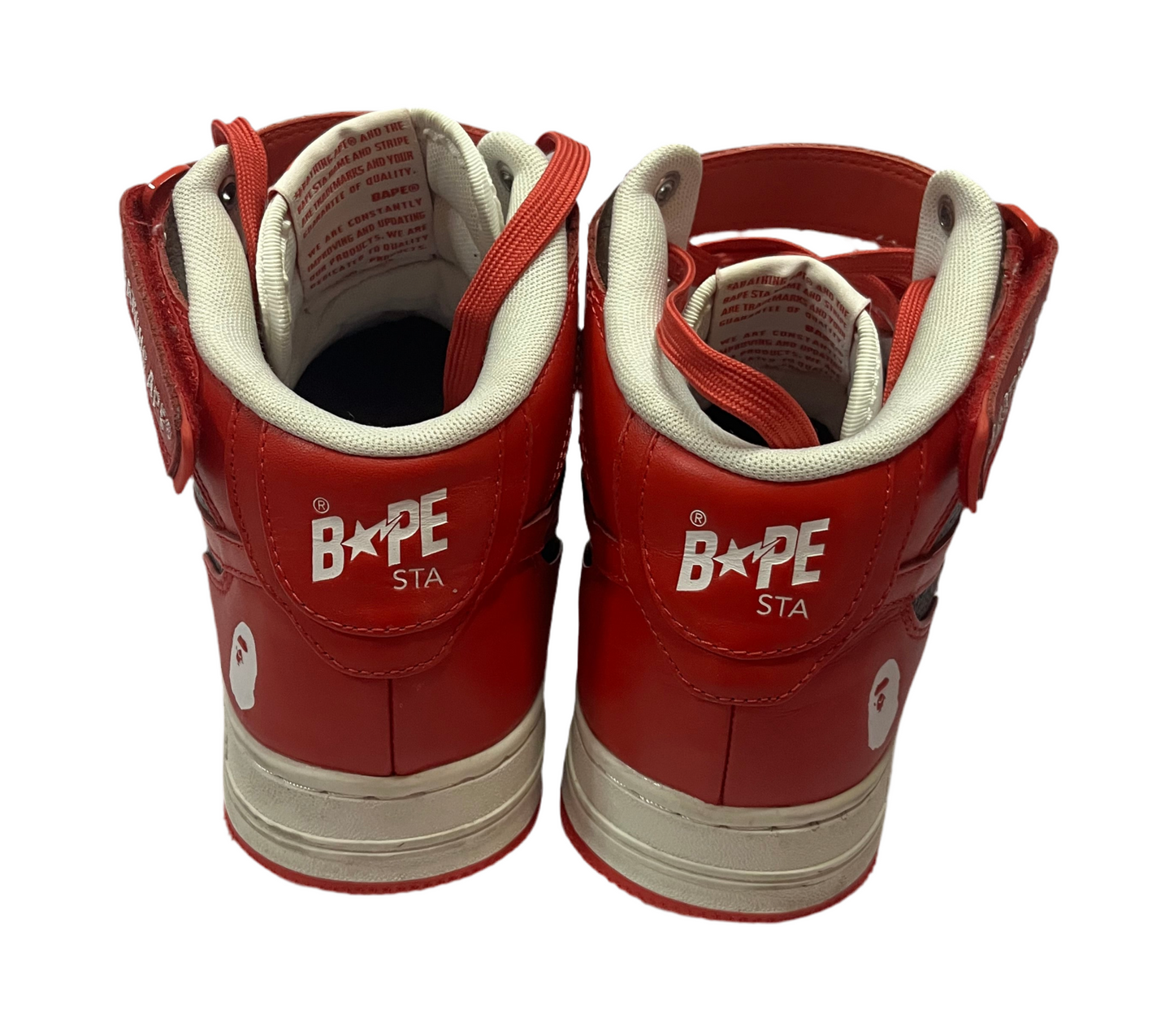 A Bathing Ape BAPESTA Mid Red