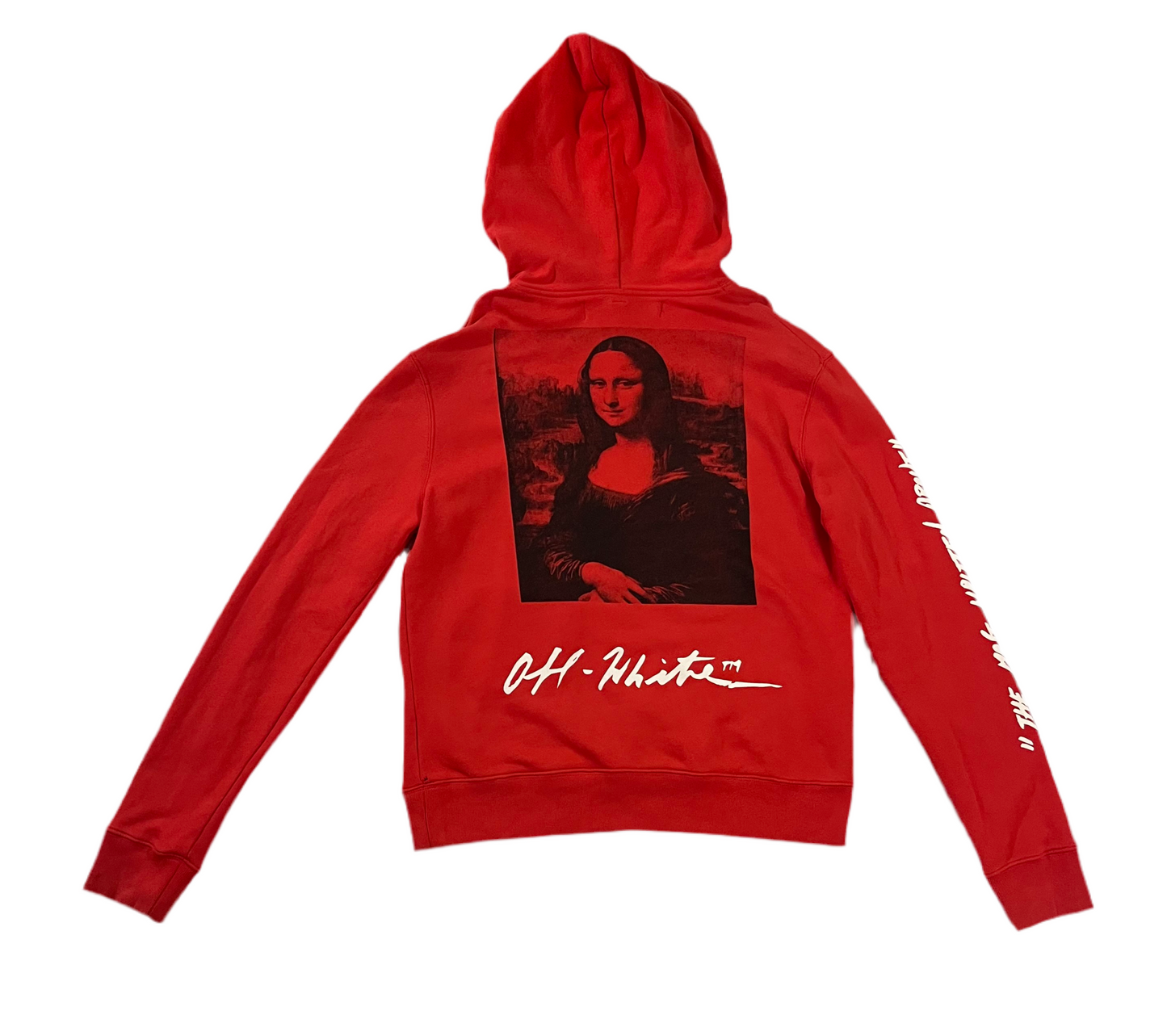 Off White Mona Lisa Hoodie Red