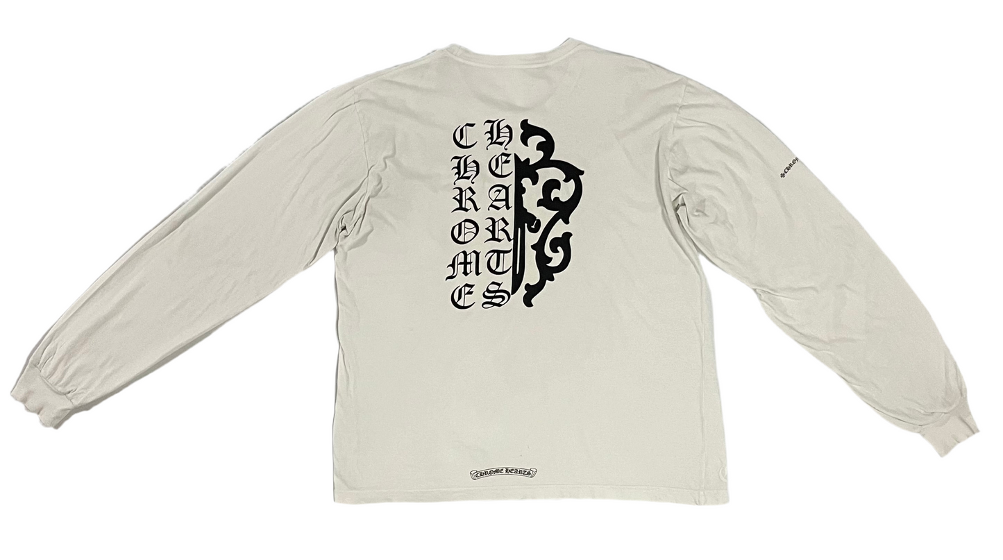 Chrome Hearts L/S Dagger Tshirt White