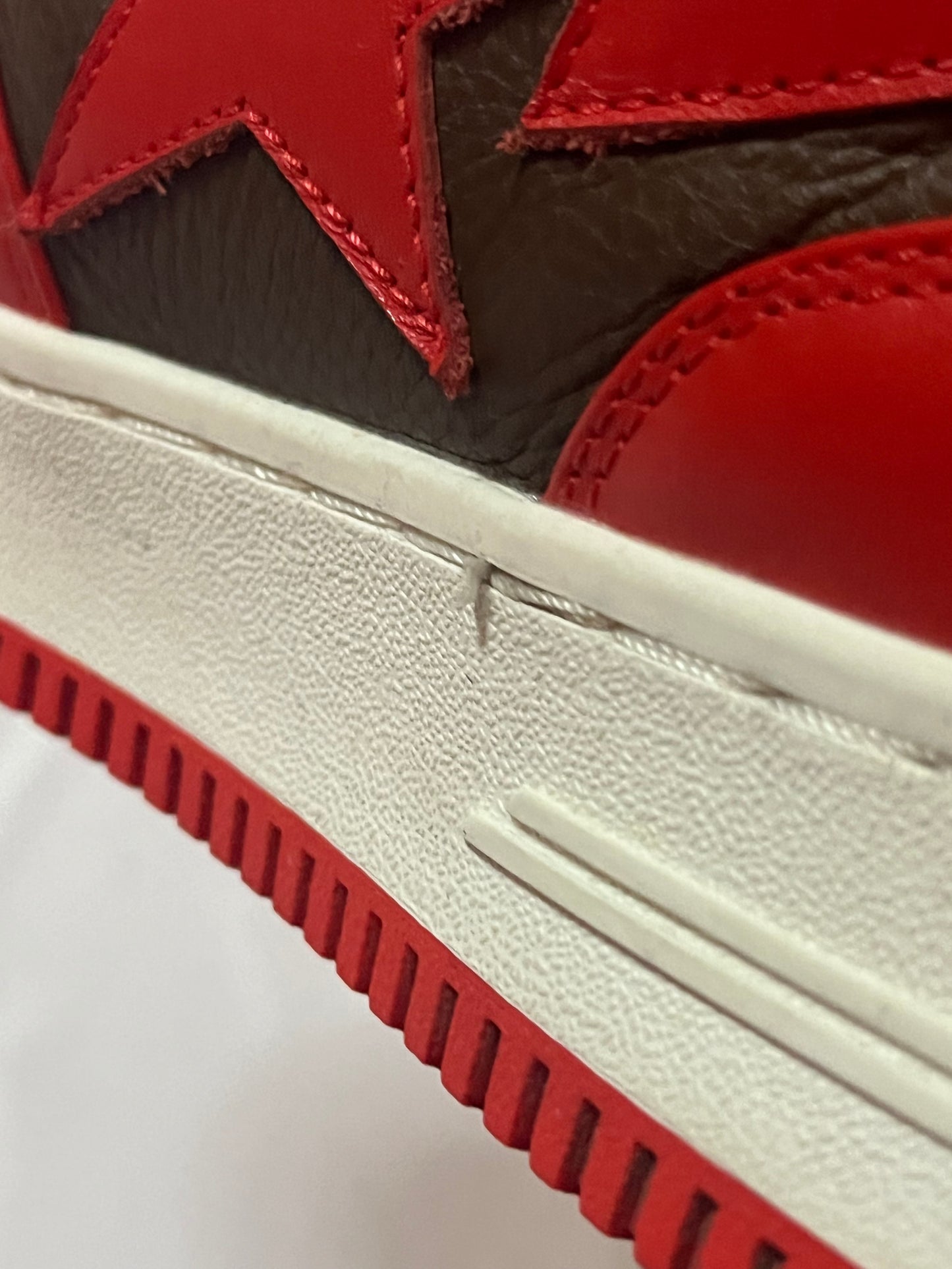 A Bathing Ape BAPESTA Mid Red