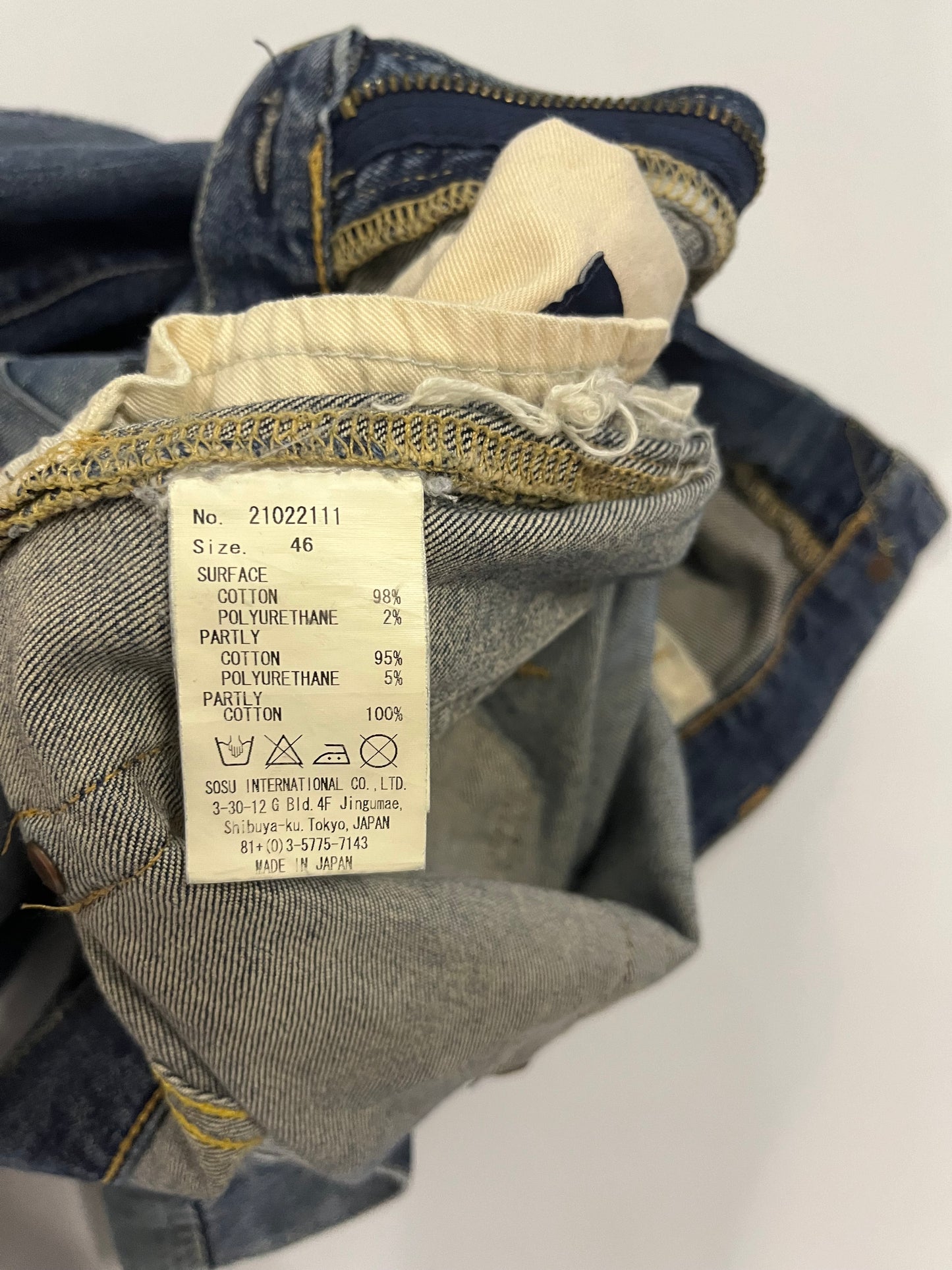 Mihara Yasuhiro Ripped Denim Jeans