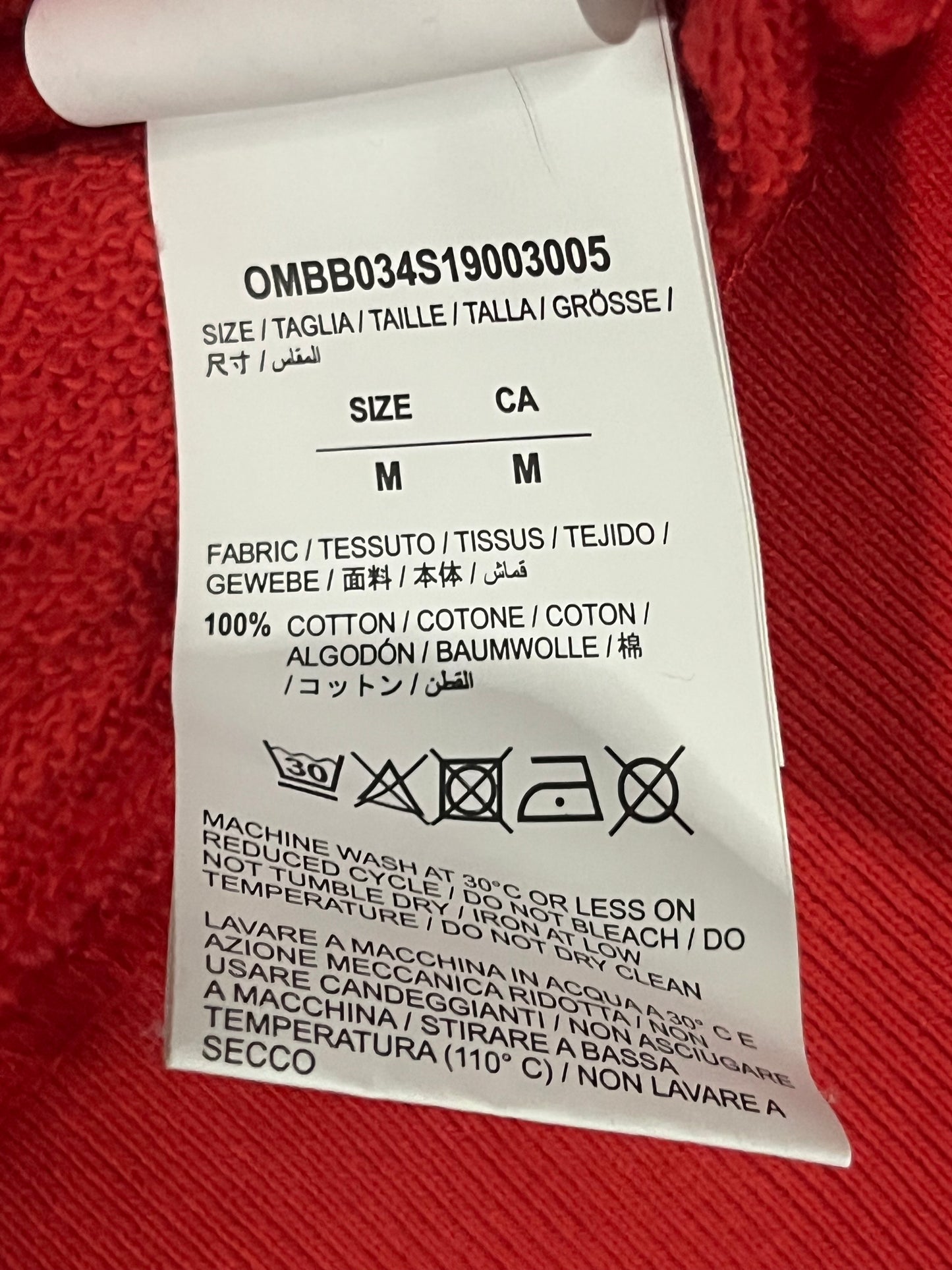 Off White Mona Lisa Hoodie Red