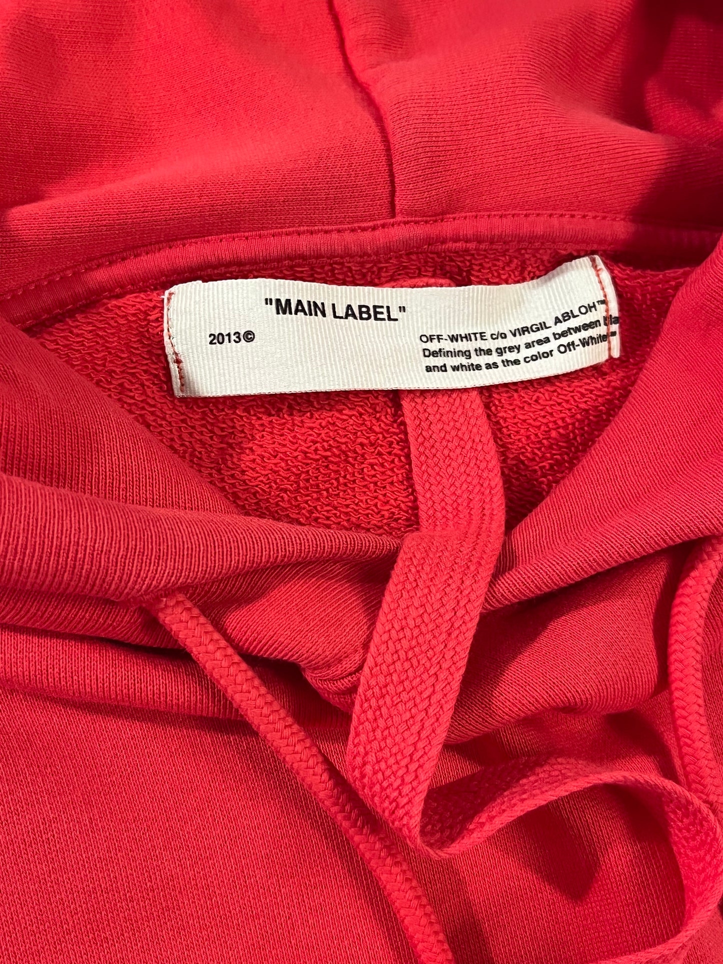 Off White Mona Lisa Hoodie Red