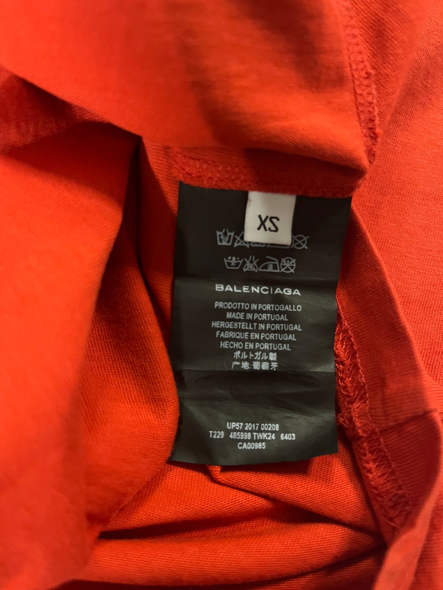 Balenciaga Homme Tshirt Red