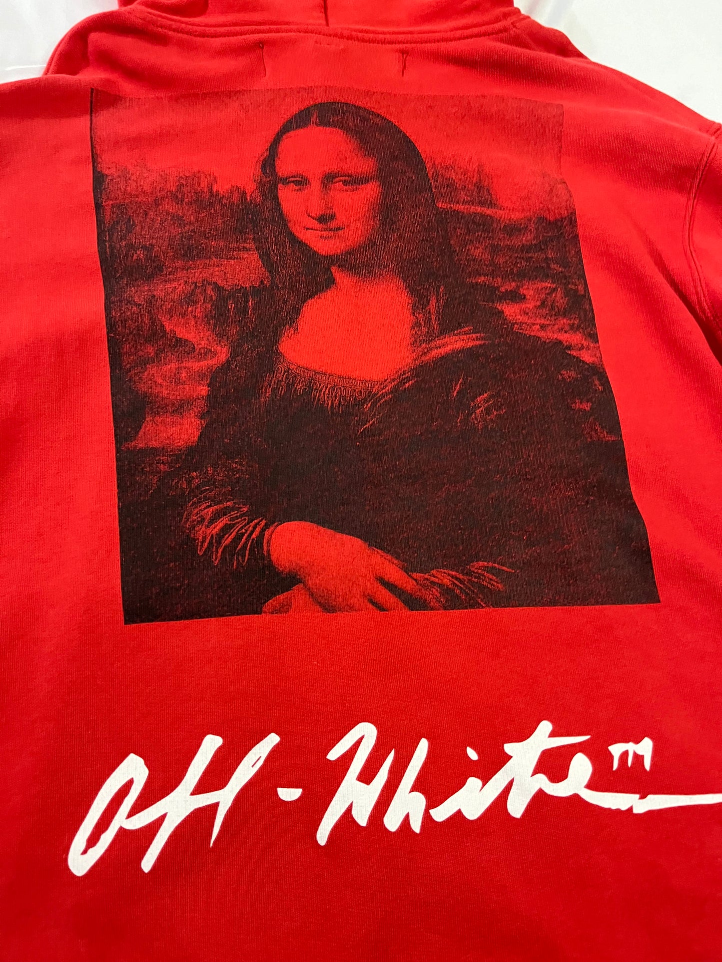 Off White Mona Lisa Hoodie Red