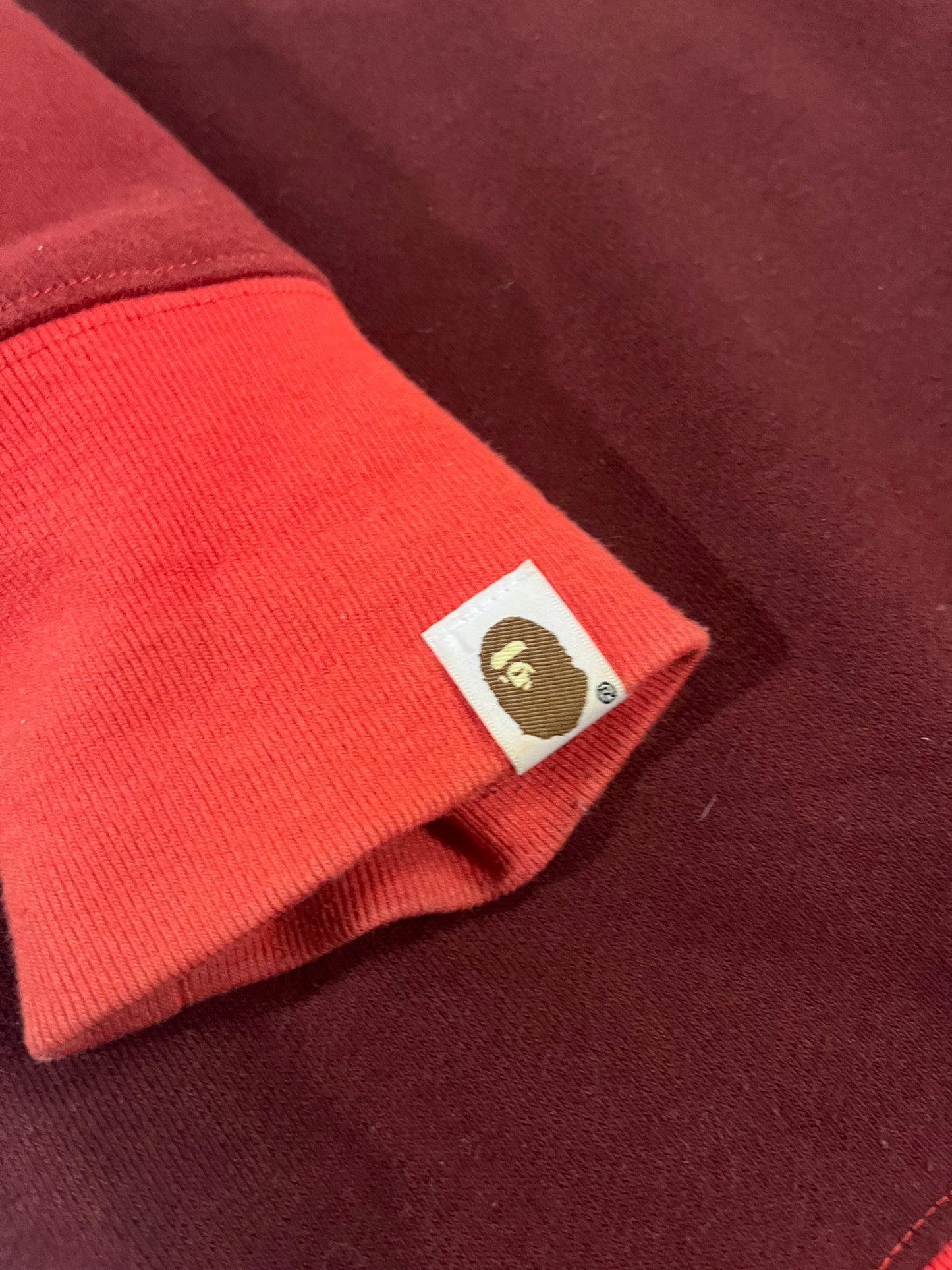 A Bathing Ape Full zip hoodie Red Camo