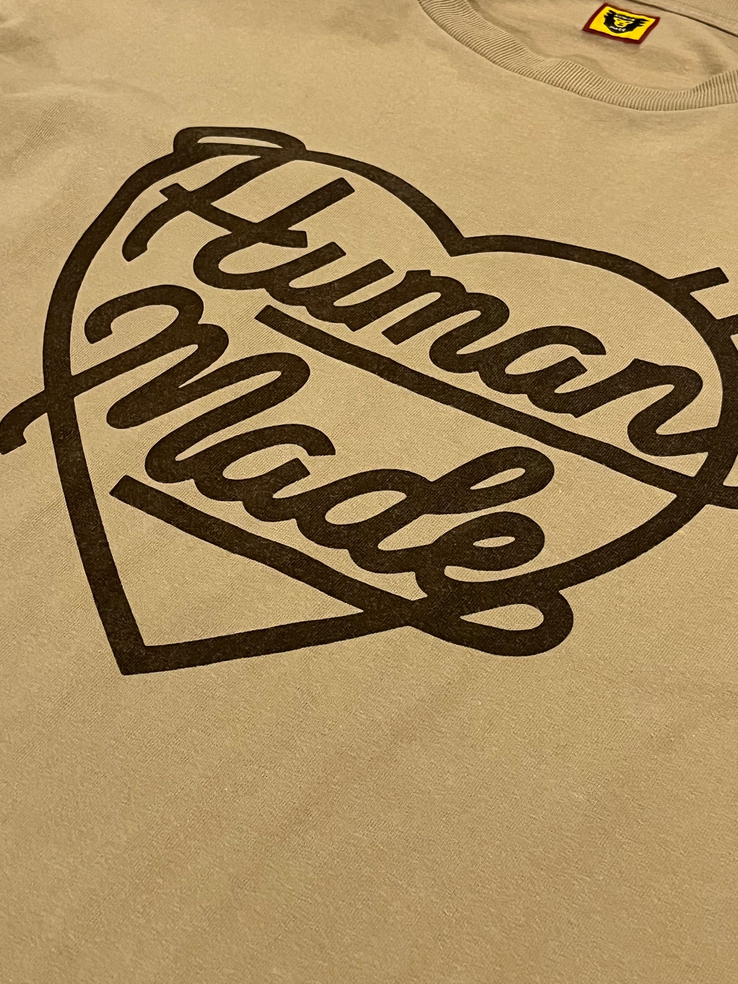 Human Made Heart L/S Tshirt Beige