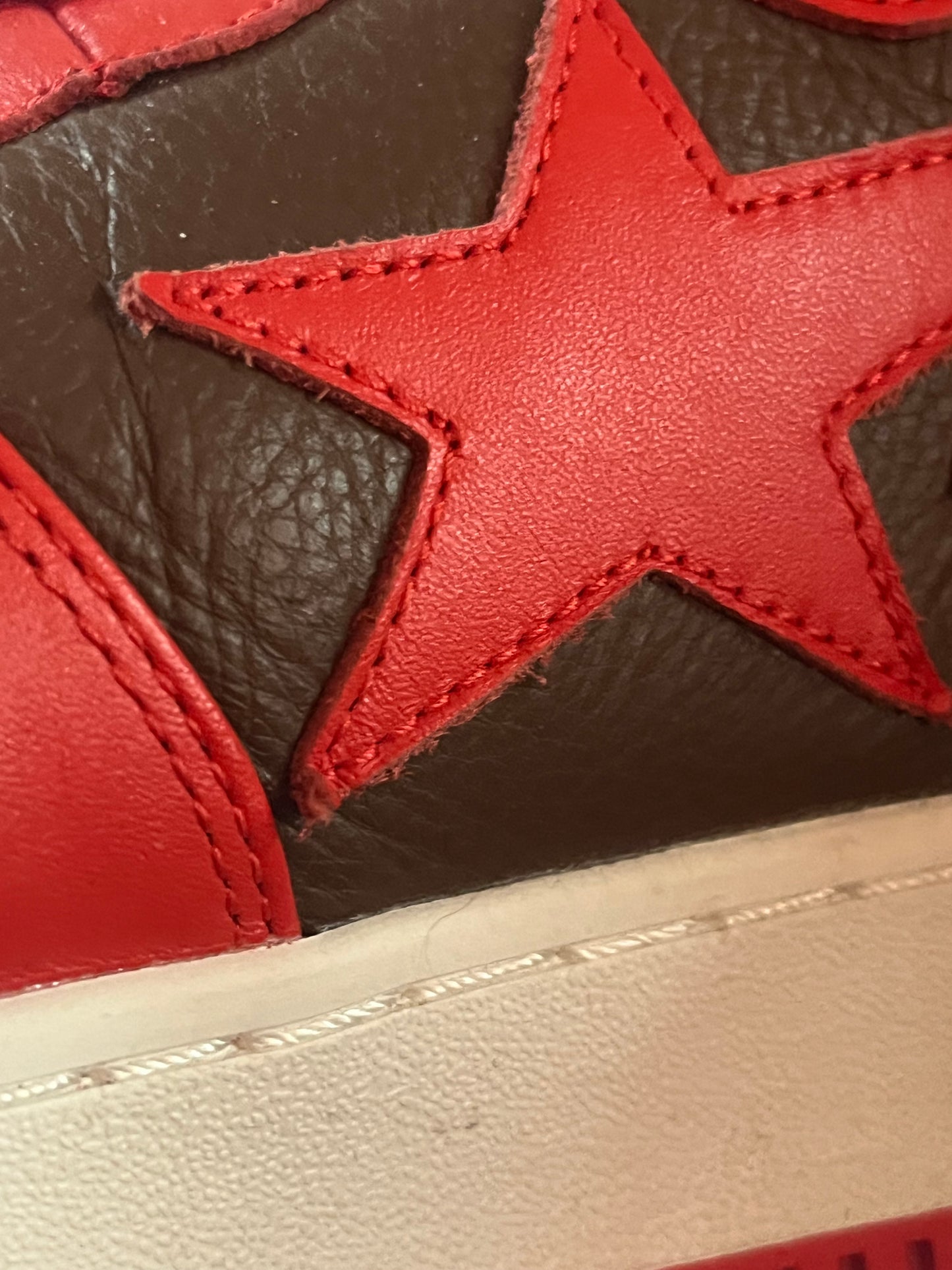 A Bathing Ape BAPESTA Mid Red