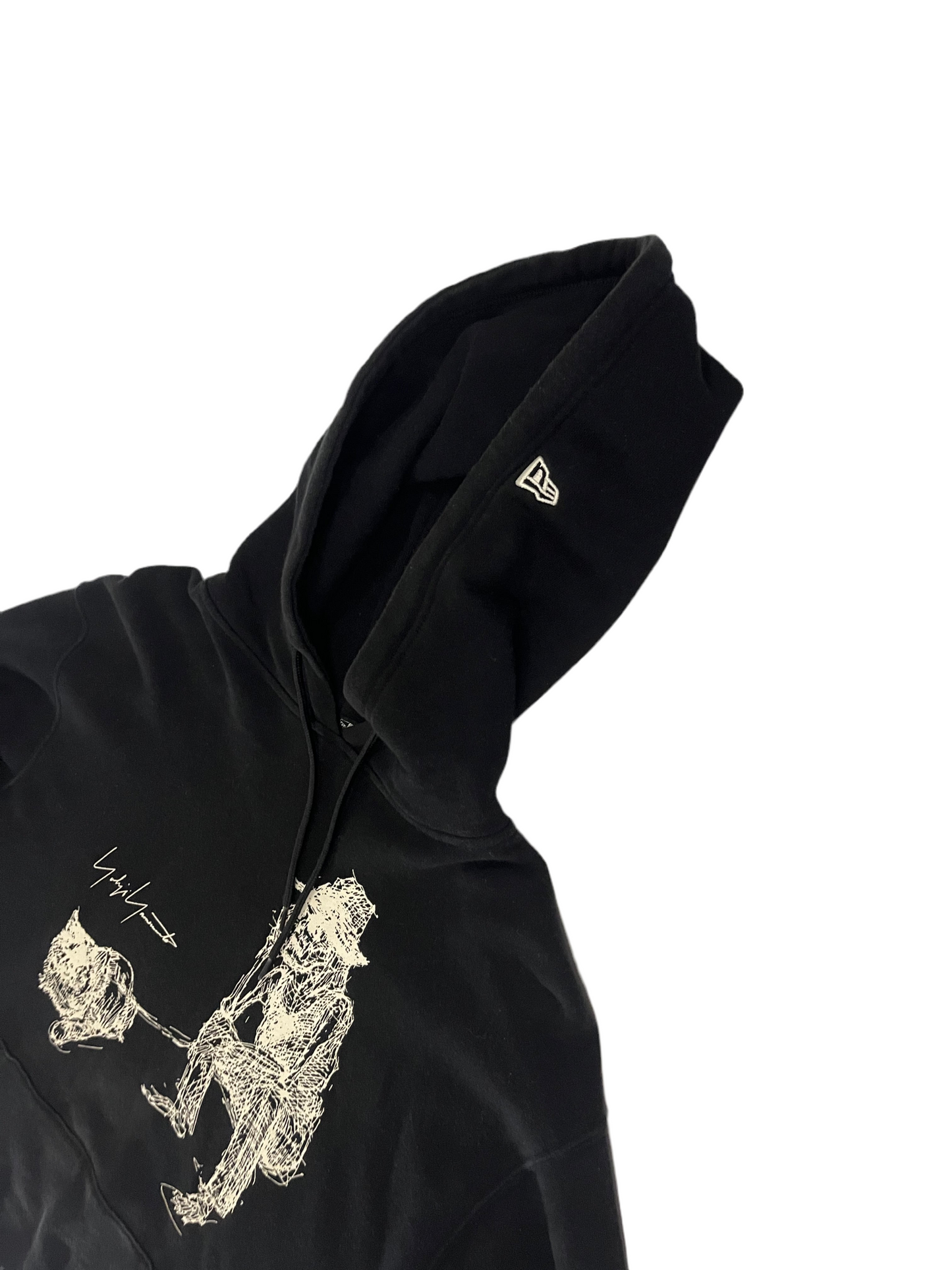 Yohji Yamamoto x New Era Graphic Print Hoodie