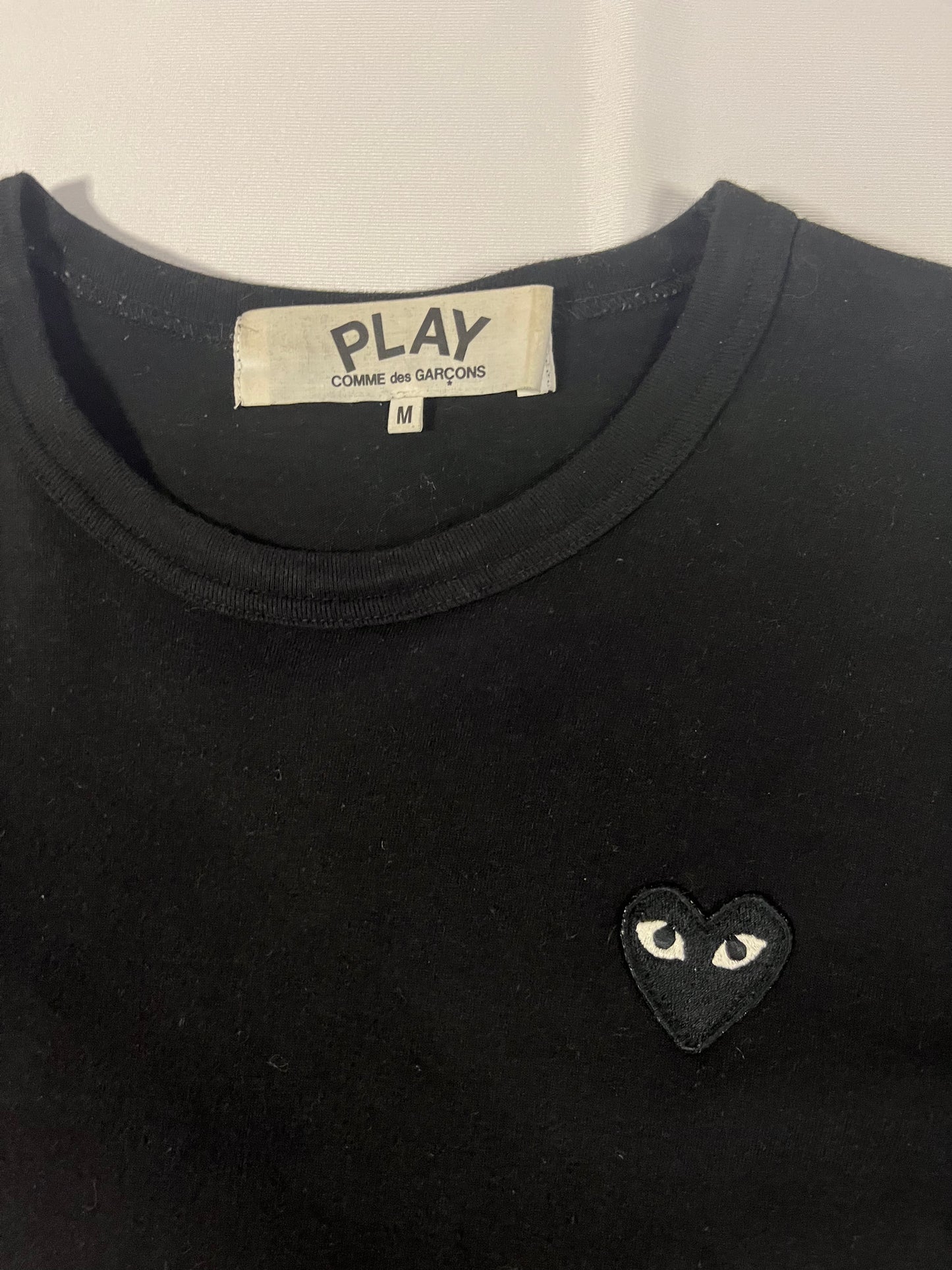 Comme Des Garçons PLAY L/S Black Heart Tshirt