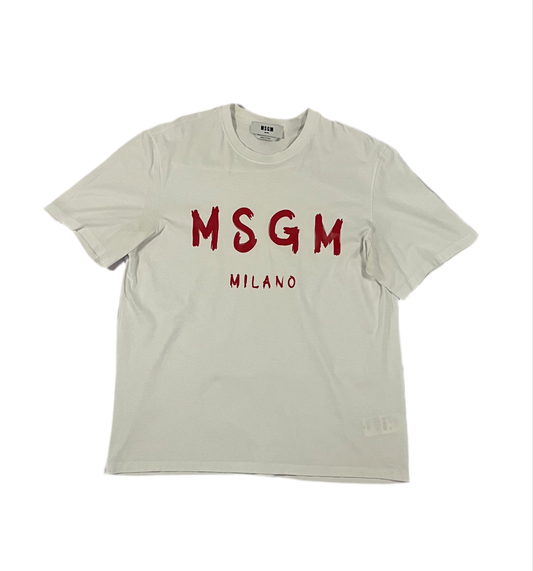 MSGM Logo Print Tshirt