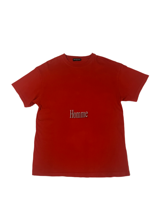 Balenciaga Homme Tshirt Red
